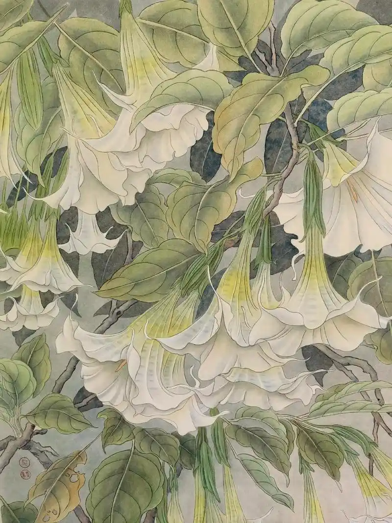 再画《曼陀罗花间长大》#工笔画 #一起学画画 #纯手绘 #国 - 抖音