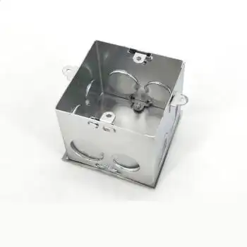 86型金属开关盒钢制接线盒镀锌暗盒家用暗装底盒拉伸盒预埋盒h70活底