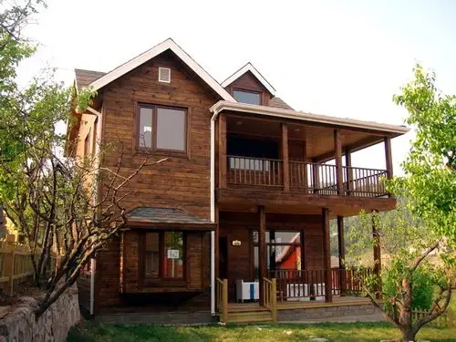 清丰木屋 木质会所 康养民宿 木结构建筑胶合木 - 河南映日红园林景观