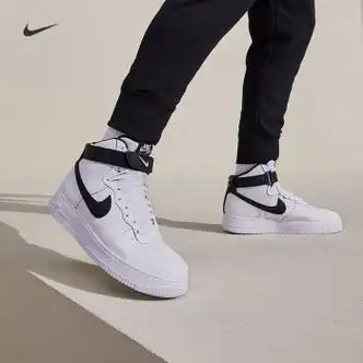 nike耐克airforce1高帮男空军一号运动鞋春新款板鞋ct2303100白色黑39