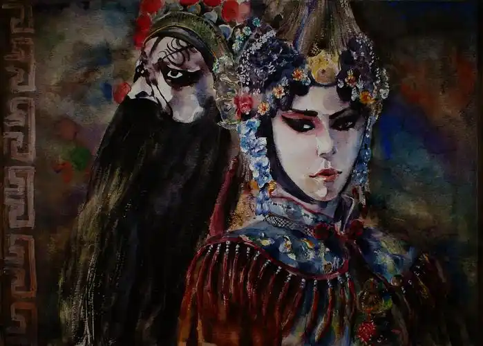 这个是自己画的霸王别姬啦