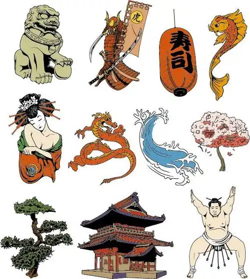 日本元素矢量图