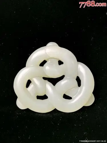 老玉古玉明清玉,尚古山房,螭龙玉佩和田质