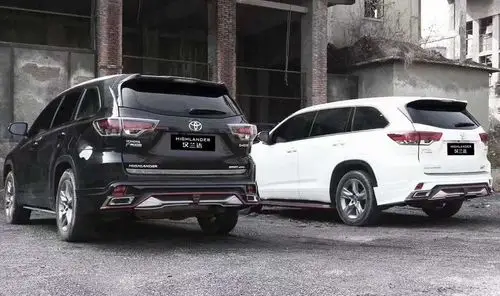 适用2015-18款汉兰达改装创世版大包围前杠中网后唇 汉兰达大包围