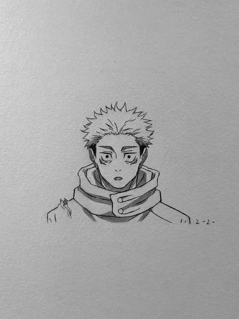 "你很强,所以要去帮助别人."#手绘 #临摹 #咒术回战 # - 抖音