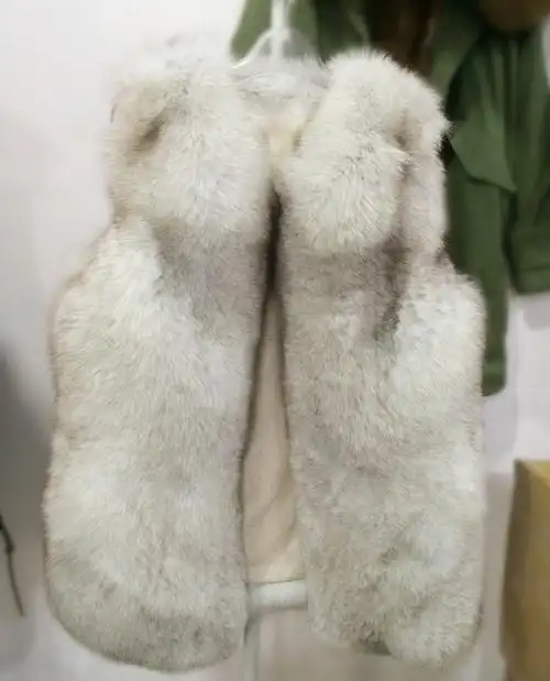 所有行业  服饰 女装 女士外套大衣  产品说明 浣熊毛皮背心女士冬季