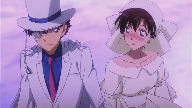 魔术快斗:大型装逼现场,看基德怎么撩青子,新一和平次也不学学