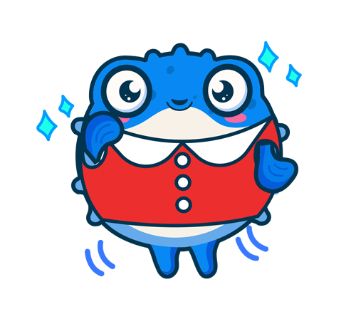 嘟嘟豚河豚吉祥物设计