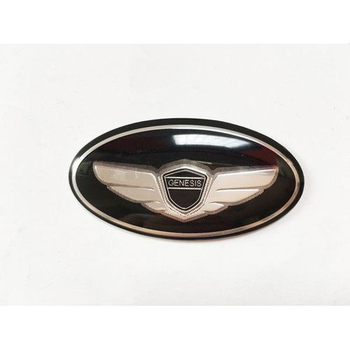 美克杰 现代劳恩斯酷派genesis方向盘标改装车标个性方向盘翅膀车贴标