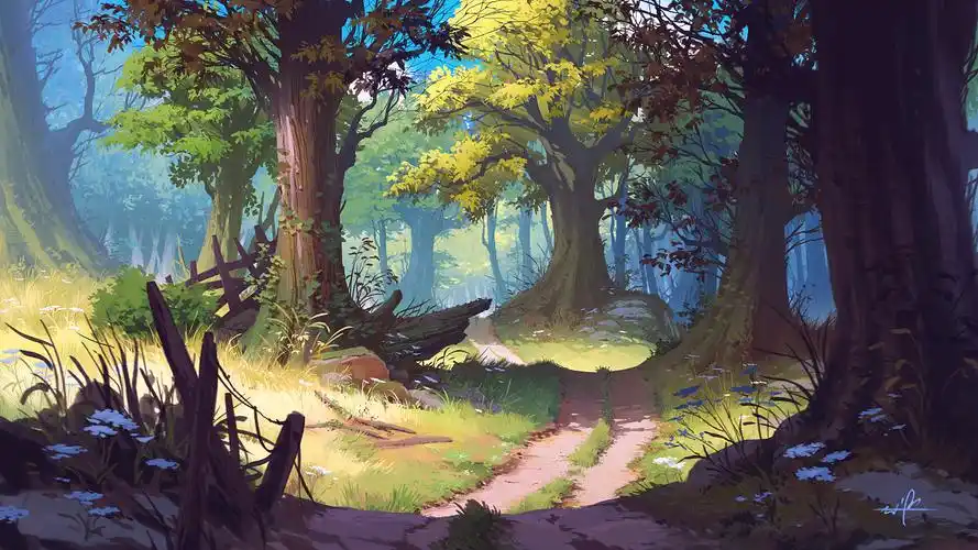 森林|插画|创作习作|谁的小豆 - 原创作品 - 站酷 (zcool)