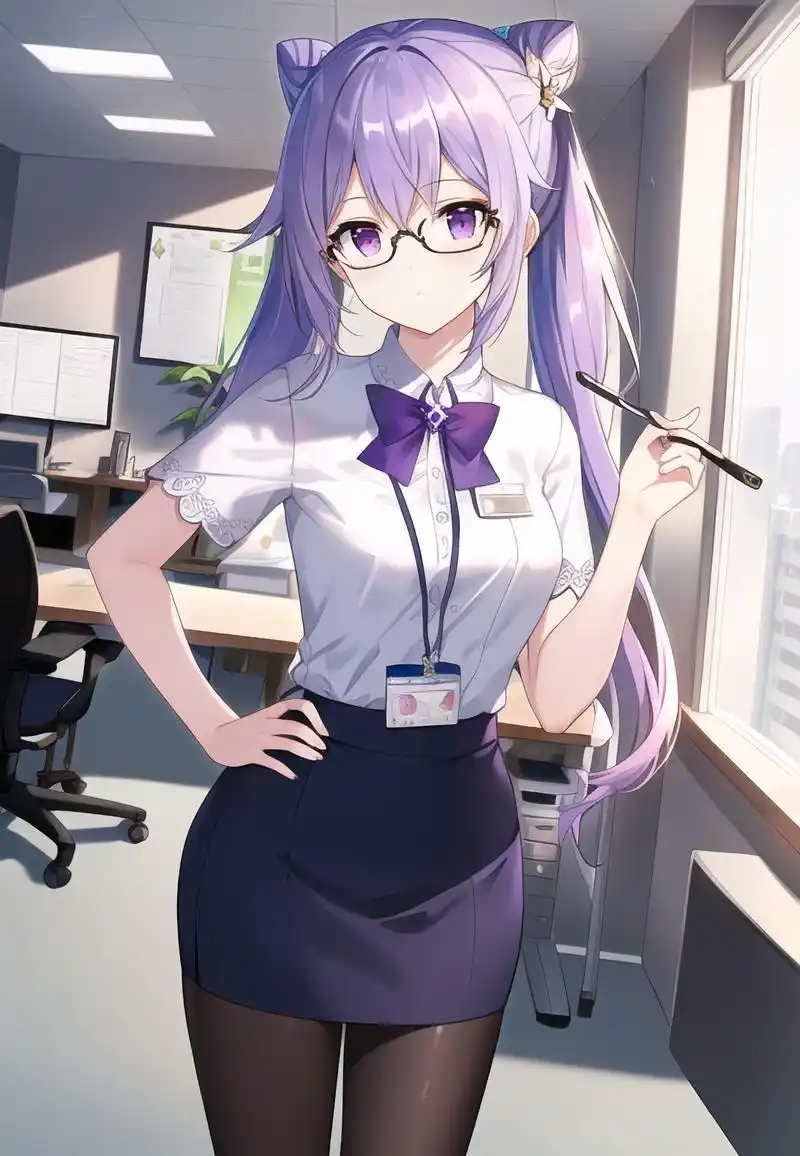 二次元动漫美图 原神刻晴 感谢官方送上热门