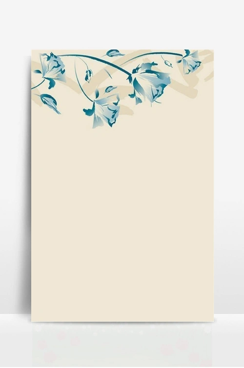 小手绘涂鸦花卉信纸