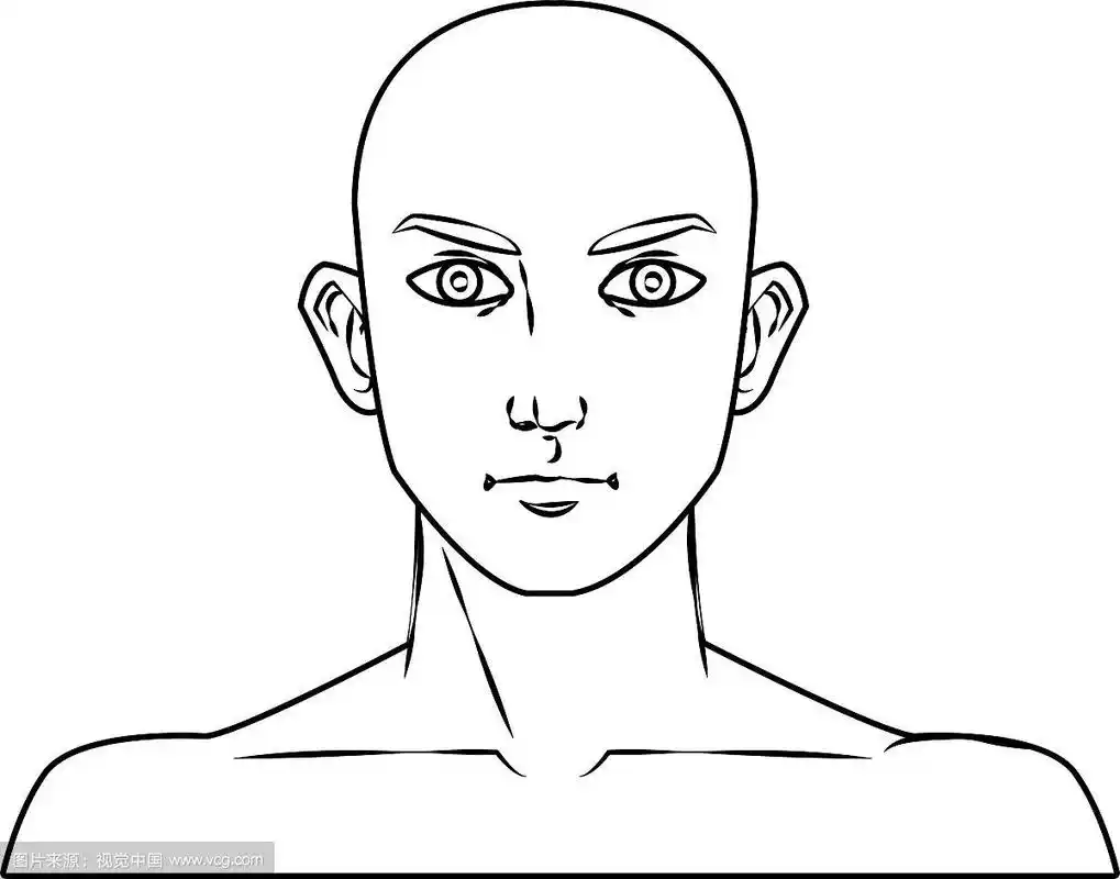 孤立的人脸卡通设计