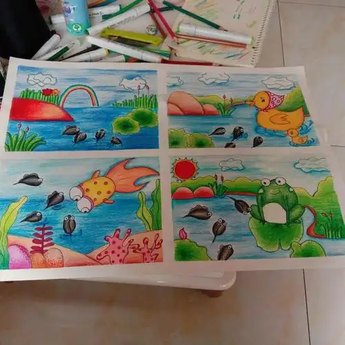 小蝌蚪找妈妈简笔画