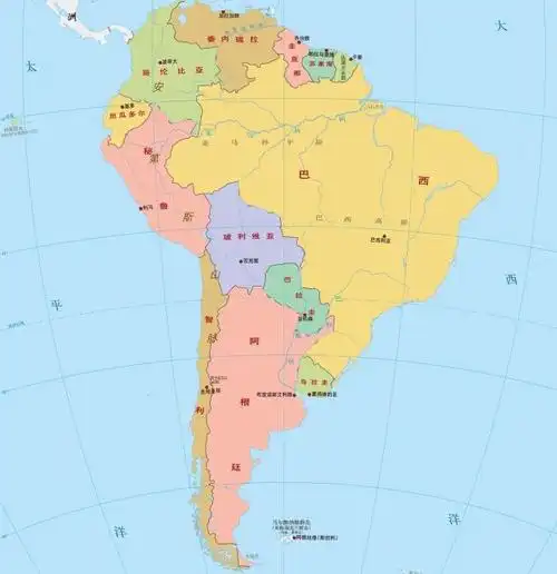 南美洲国土面积最大的国家巴西也是世界国土第五大国