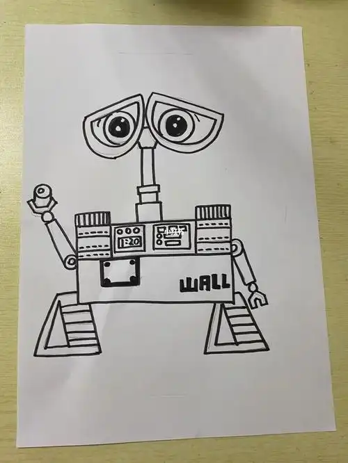 机器人总动员手抄报简笔画