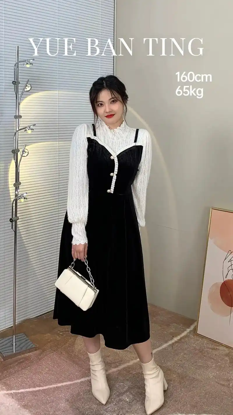 helo 我是胖婷身高160,体重130斤腿粗胯大,连衣裙基 - 抖音