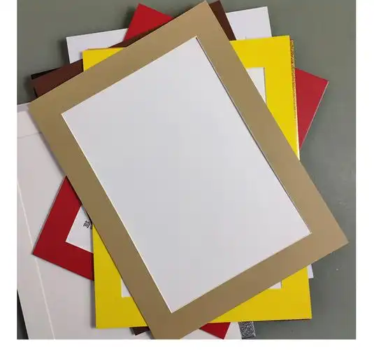 纸质相框儿童墙贴纸简约影楼简易卡纸画框水粉素描画纸8开4开装裱卡纸