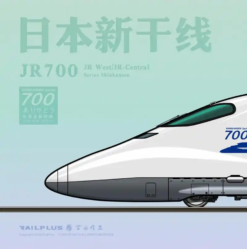 700系 现已退役 #火车# #侧视图# #中国铁路# #设计# #新干线# #日本