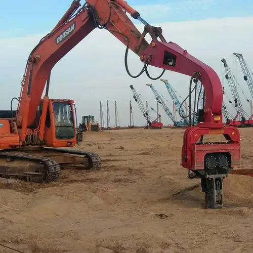 挖掘机打桩机保养窍门振动锤检修