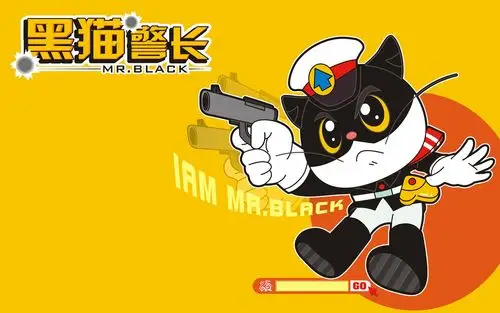 q版黑猫警长,动漫人物-回车桌面