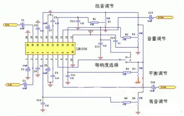 最简单音调电路图