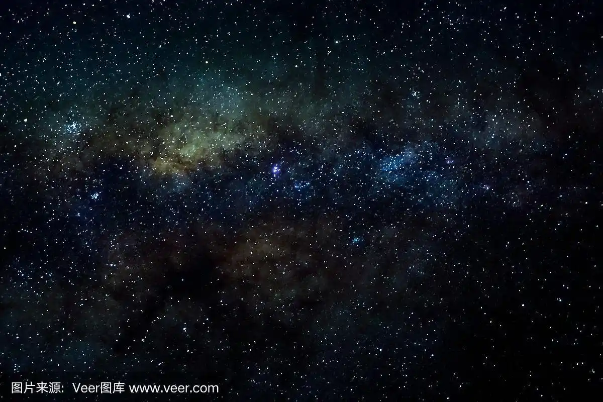恒星和星系外太空夜空宇宙黑色背景