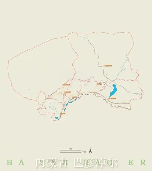 🏞️巴彦淖尔市3d地形地图