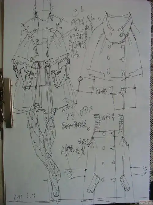 草图-服装画/服装设计手稿 - 穿针引线服装论坛