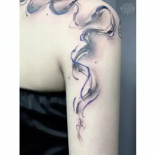 无限78烟雾手绘纹身61佛山西尼tattoo