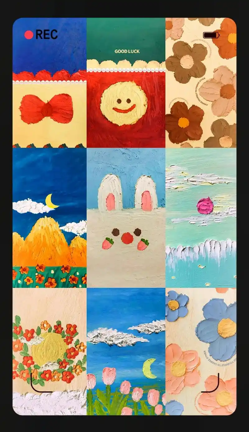 颜料绘画,这样的色彩好看吧!#手机璧纸#星空壁纸 #无水印# - 抖音