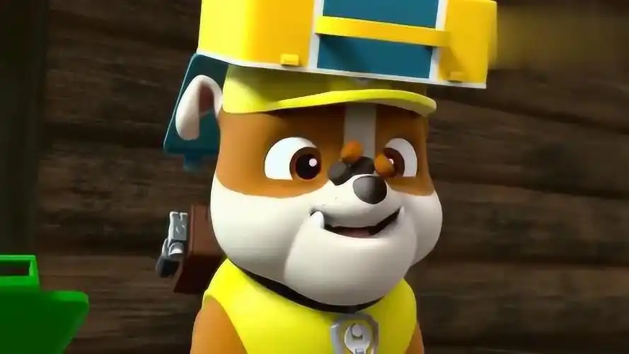 汪汪队小力吃东西真是急性子撒得满头都是