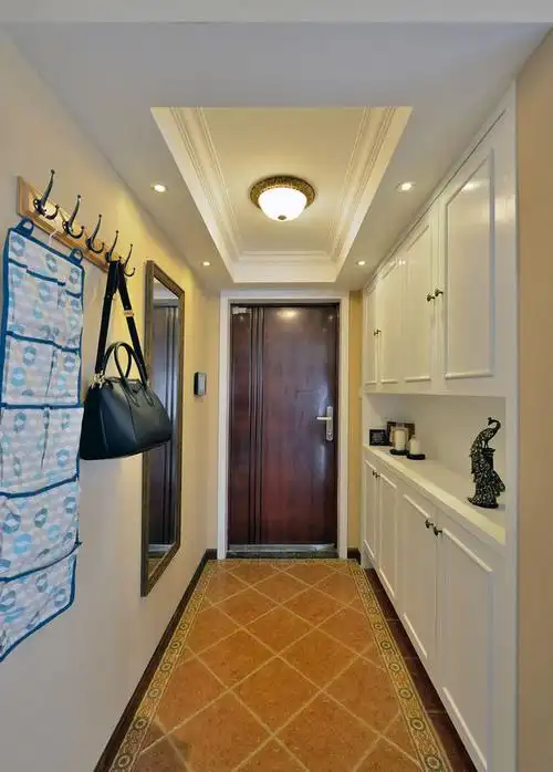 复古乡村美式 玄关过道效果图