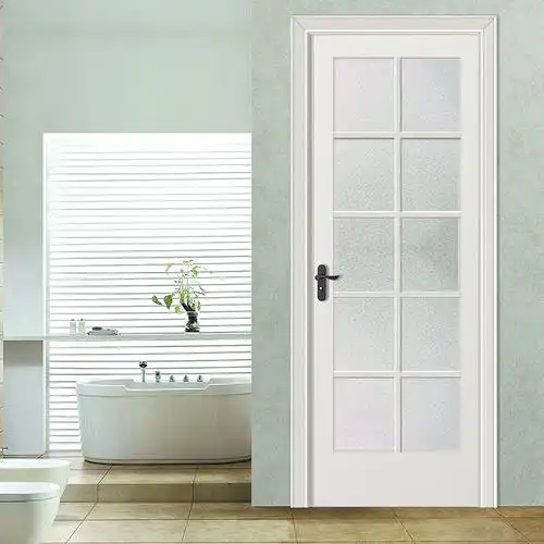 白色实木卫生间玻璃门室内门 欧式简约厨房玻璃烤漆卫浴玻璃门