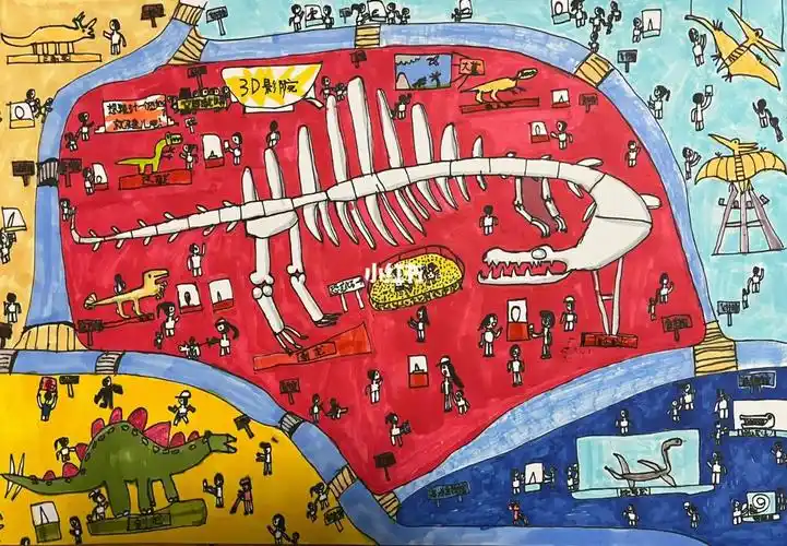 记忆画参观自然博物馆