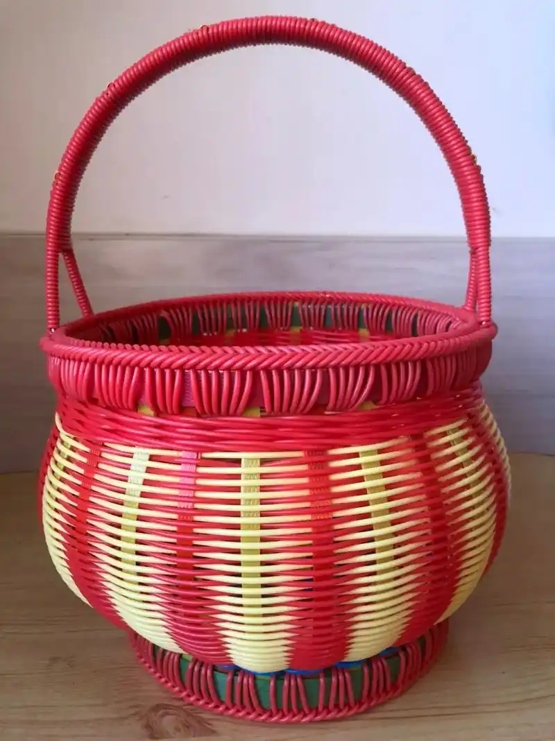 爱生活爱编织 #手工篮子 - 抖音