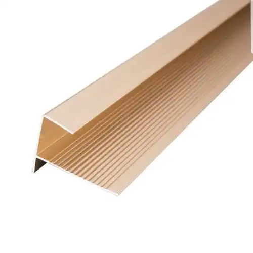 f型c型扣条楼梯扣地板收边条铝合金压条踏步台阶飘窗包边收边
