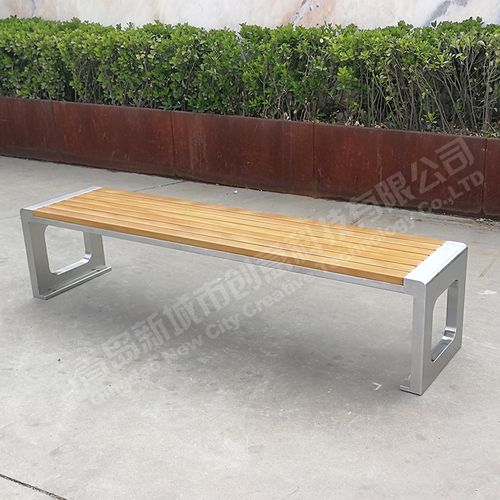 不锈钢坐凳室内外休闲长凳公园椅户外座椅景区园林广场商场长椅