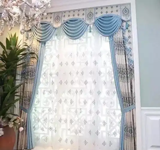 家有窗帘才是最美!30款窗帘水波帘头真漂亮!