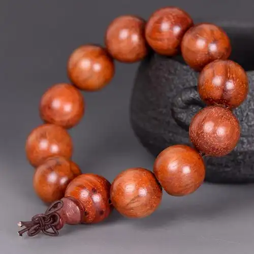精品天然 红花梨 手串 20mm 3484