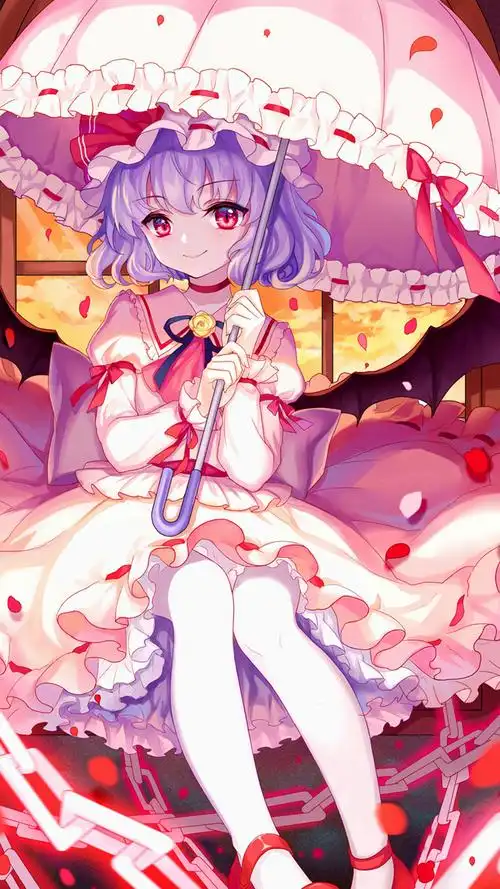 二次元甜美软萌美少女手机壁纸