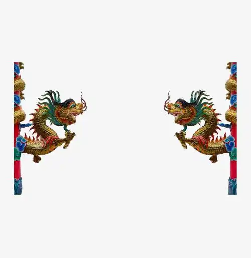 创意中国风龙纹边框元素