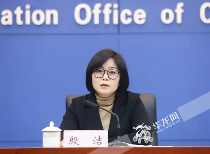 重庆市司法局副局长殷洁回答记者提问.华龙网记者 张质 摄