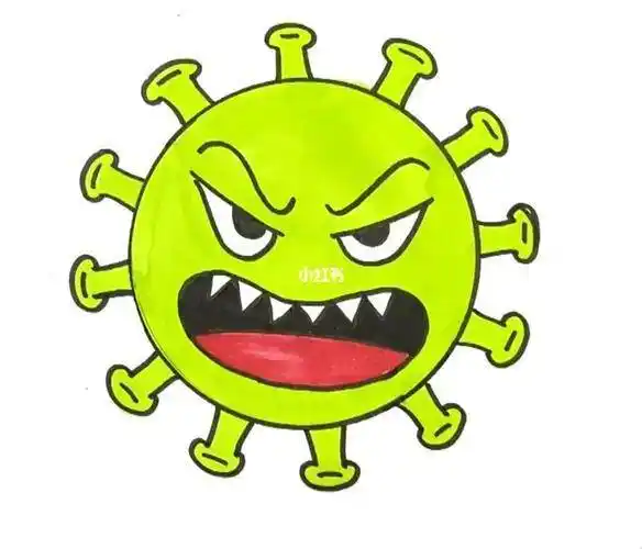 病毒画 病毒画画图片大全超简单