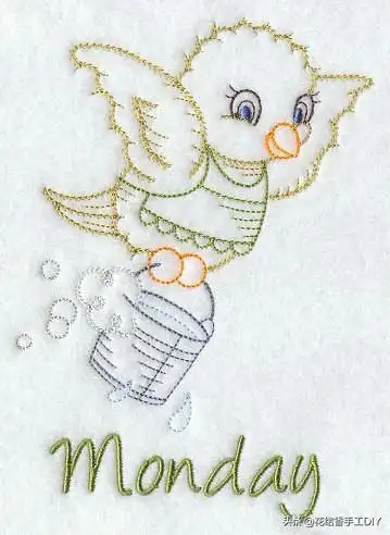 刺绣图案简单可爱动物小狗刺绣图案大全