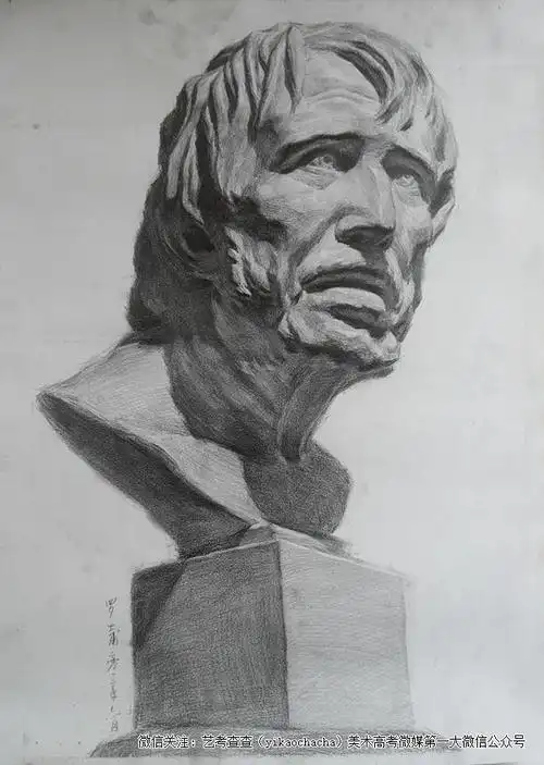 怎样找准素描石膏像海盗的外形