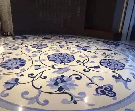 比如大型商场进行个性化设计与运用,可以提高人们对于无机水磨石的