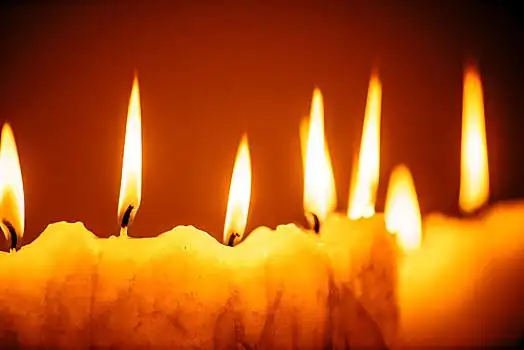 燃烧,庆贺,蜡烛,特写