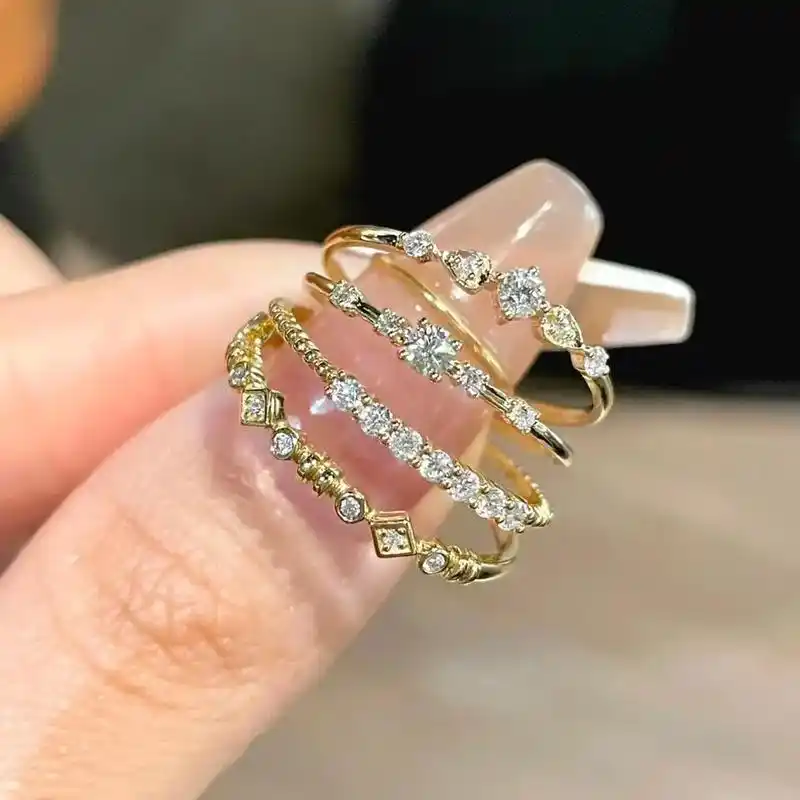 18k金镶钻戒指.dream 99 这个世界我们都只来一次  - 抖音