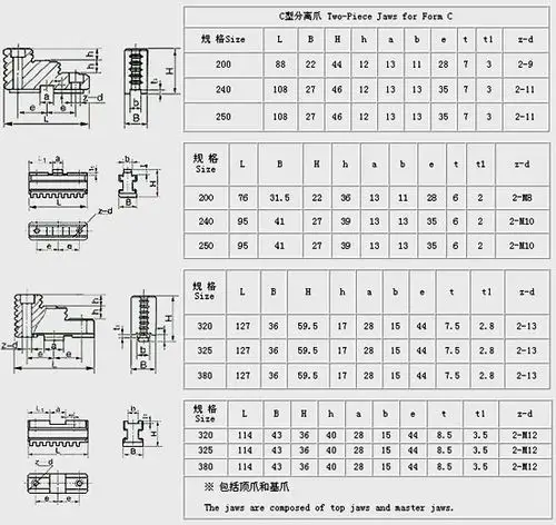 k11k11口口三爪自定心卡盘卡爪